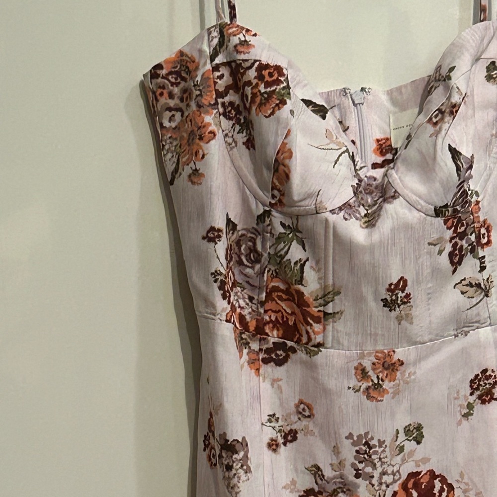 mini floral bustier corset dress